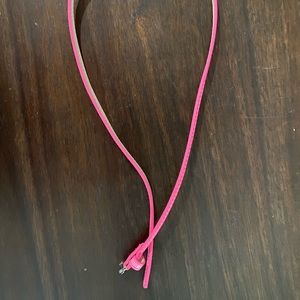 Skinny hot pink belt